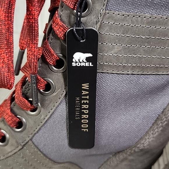 Sorel Lexie Wedge Quarry Grey Leather Boot Womens Size 5.5 NEW - Picture 12 of 13